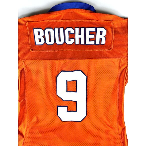 Waterboy Bobby Boucher #9 Mud Dogs 50th Bourbon Bowl Orange Football Jersey - Picture 7 of 12